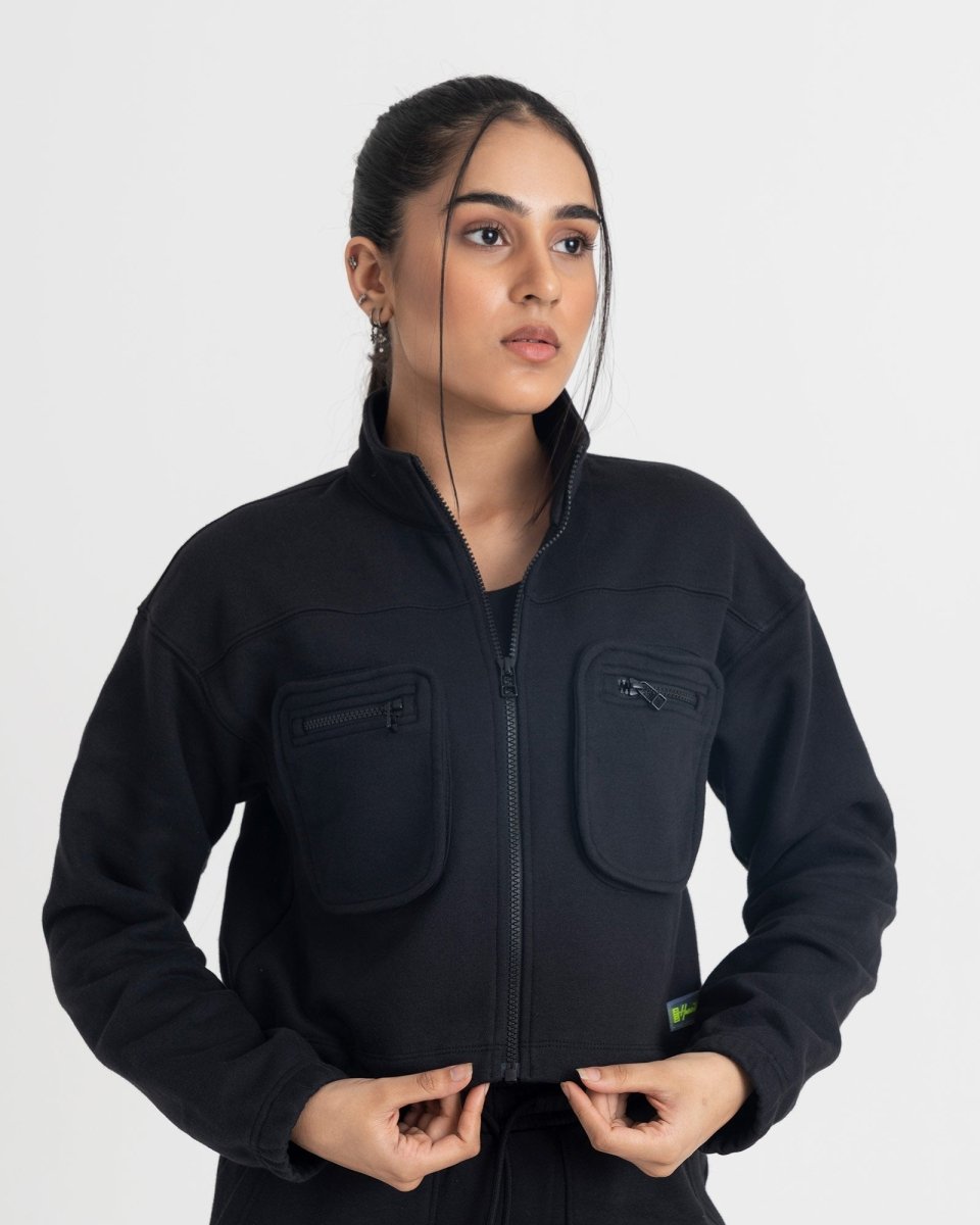 Supreme Chill Zipper Jacket and Cargo Joggers Co-ord Set