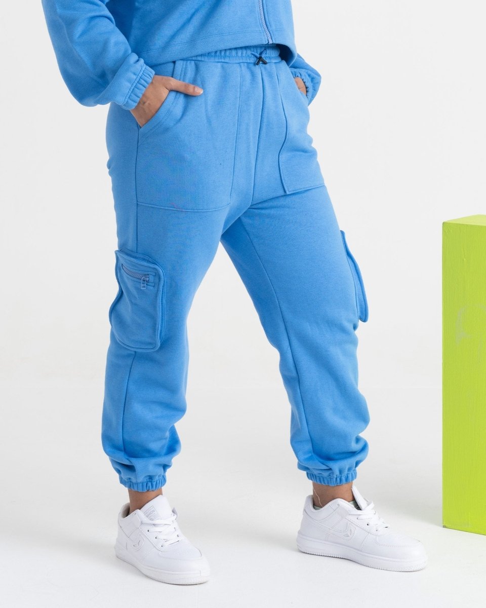 Supreme Chill Zipper Jacket and Cargo Joggers Co-ord Set