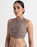 Yin Yang 7/8 Leggings and 2-in-1 Crop Top Co-ord Set