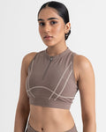 Yin Yang 3/4 Leggings and 2-in-1 Crop Top Co-ord Set