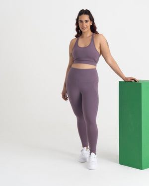 Zen 7/8 Leggings and Round Neck Sports Bra Co-ord Set