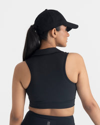 Zen Cheerful Skort and Polo-Neck 2-in-1 Crop Top Co-ord Set