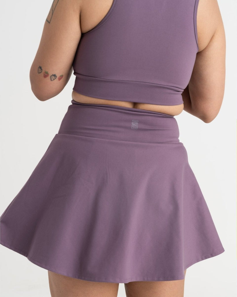 Hunnit Zen Cheerful Skort and Polo-Neck 2-in-1 Crop Top Co-ord Set Zen Cheerful Skort and Polo-Neck 2-in-1 Crop Top Co-ord Set