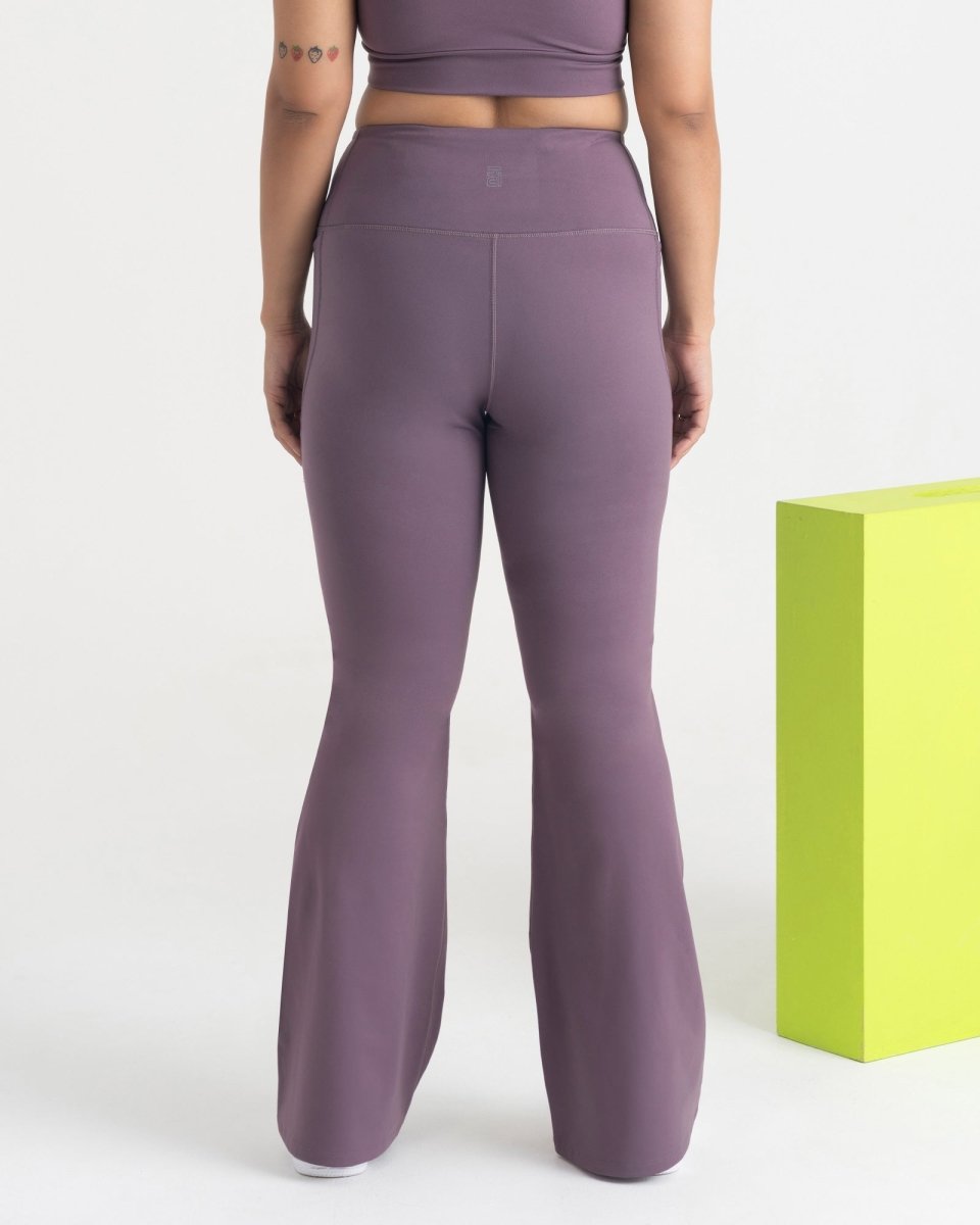 Zen Flare Pants and Polo-Neck 2-in-1 Crop Top Co-ord Set