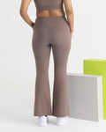 Zen Flare Pants and Polo-Neck 2-in-1 Crop Top Co-ord Set