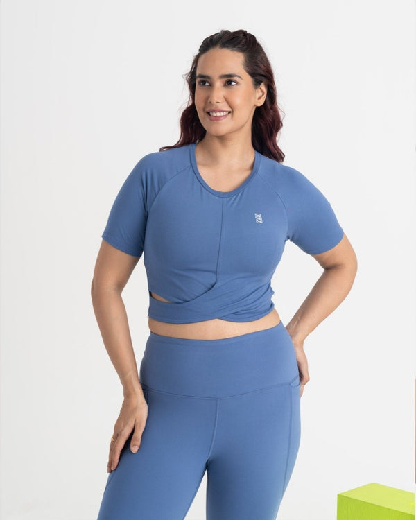 Zen Front-Wrap Crop Top