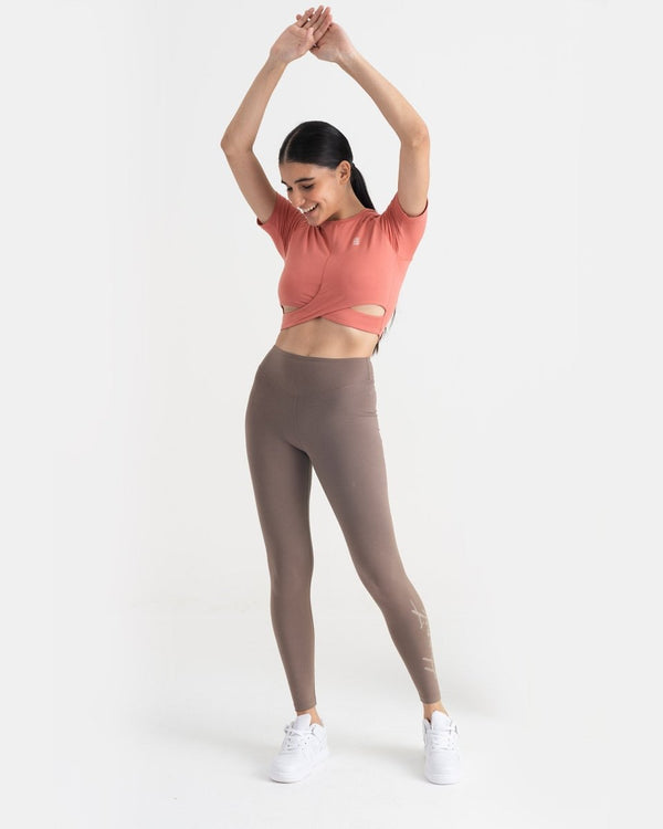 Zen Front-Wrap Crop Top