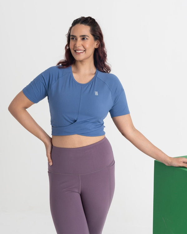 Zen Front-Wrap Crop Top
