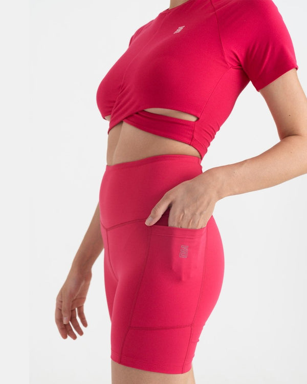 Zen Front-Wrap Crop Top