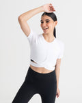 Zen Front-Wrap Crop Top