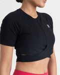 Zen Front-Wrap Crop Top