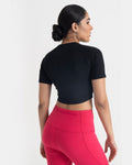 Zen Front-Wrap Crop Top
