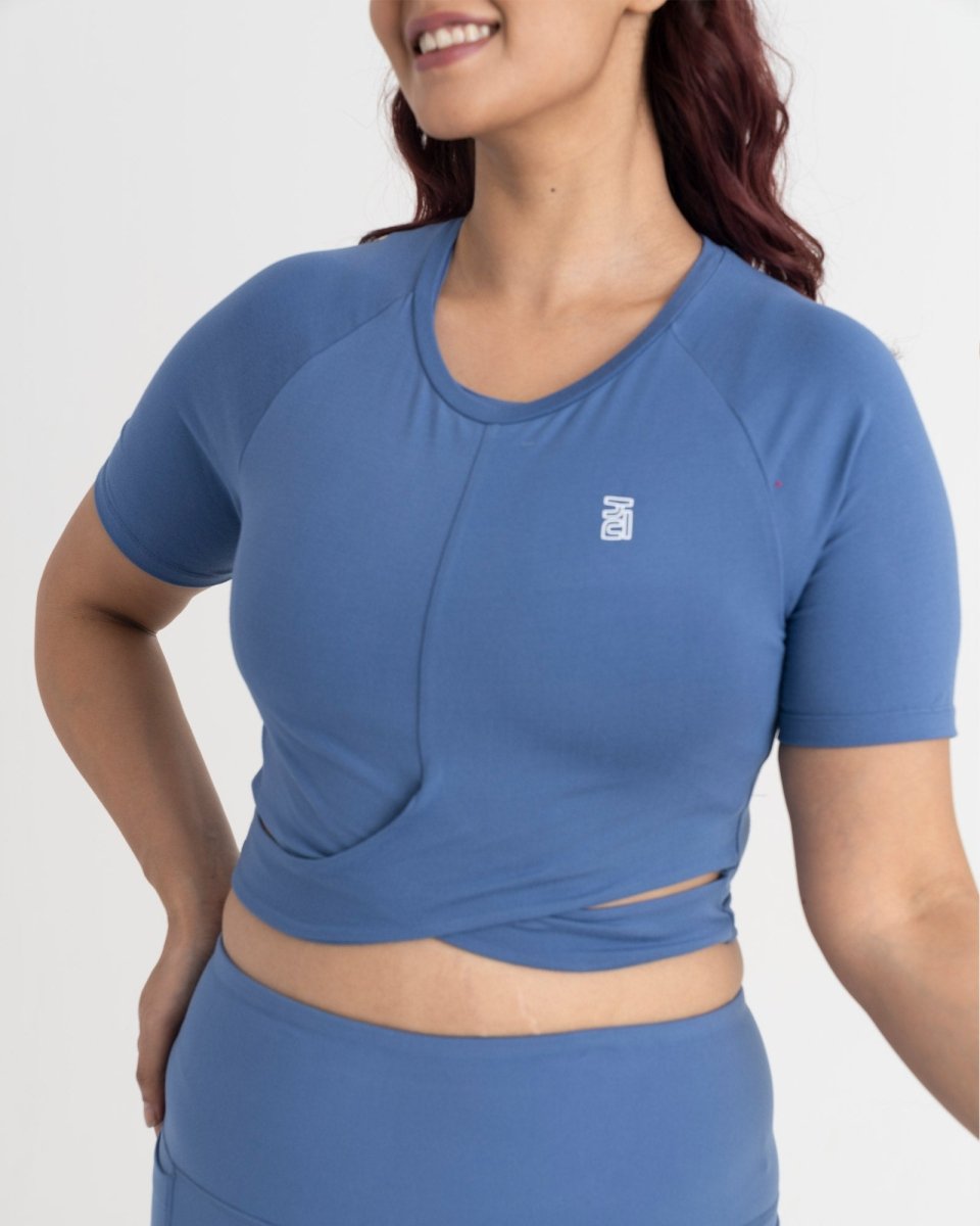 Zen Front-Wrap Crop Top