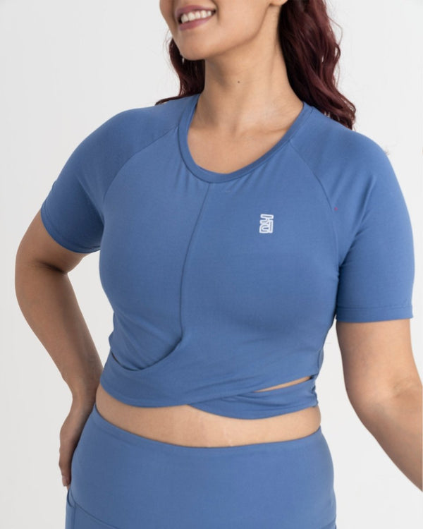 Zen Front-Wrap Crop Top