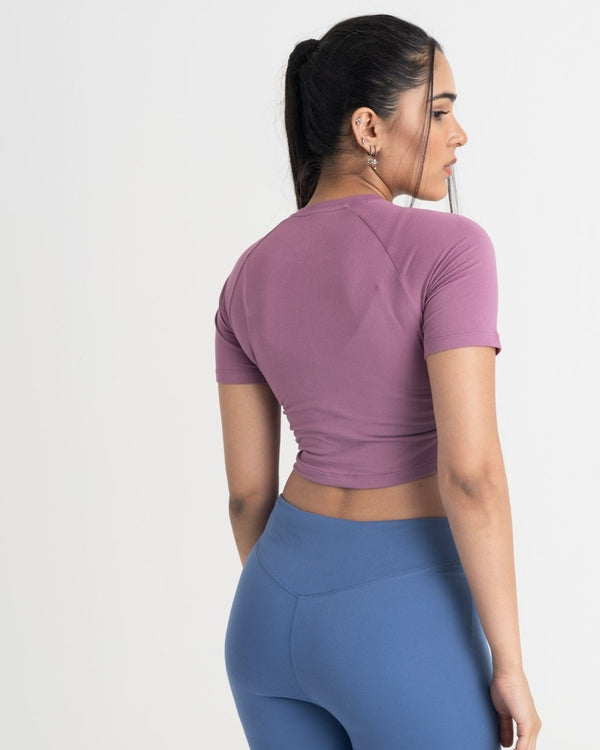 Zen Front-Wrap Crop Top