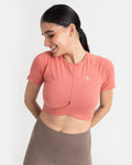 Zen Front-Wrap Crop Top