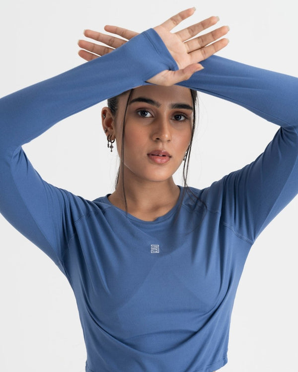Zen Full-Sleeve Crop Top