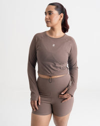 Zen Full-Sleeve Crop Top