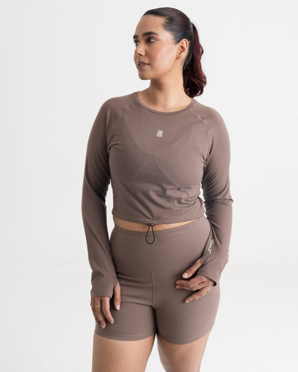 Zen Full-Sleeve Crop Top