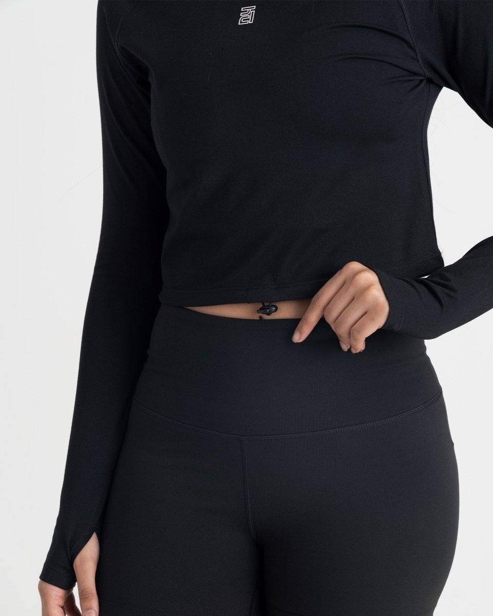 Zen Full-Sleeve Crop Top