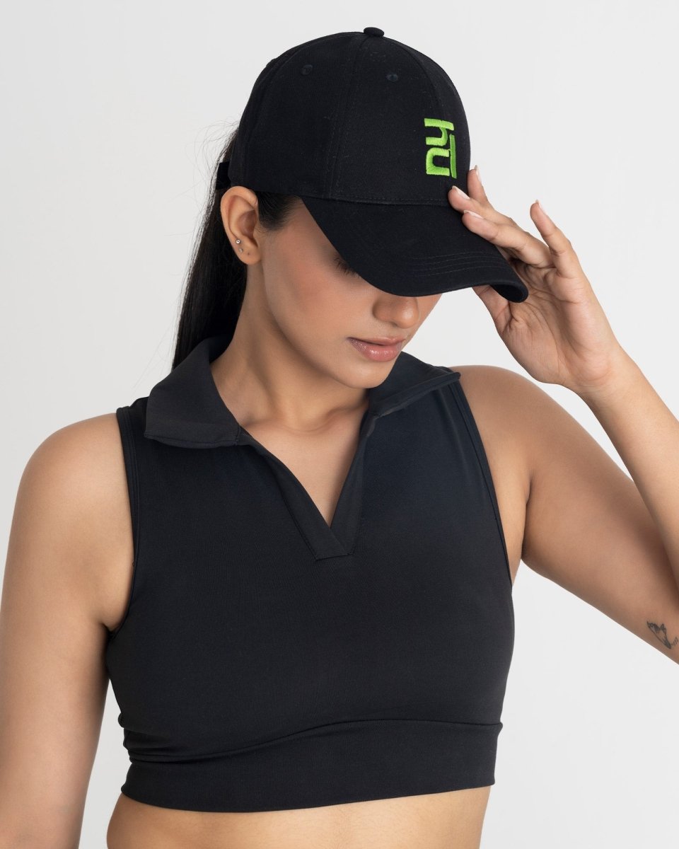 Zen Polo-Neck 2-in-1 Crop Top