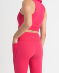 Zen Polo-Neck 2-in-1 Crop Top