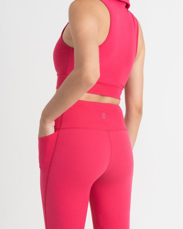 Zen Polo-Neck 2-in-1 Crop Top