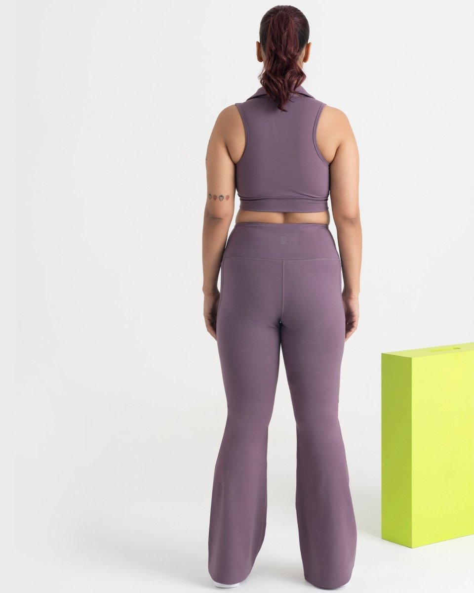 Zen Polo-Neck 2-in-1 Crop Top