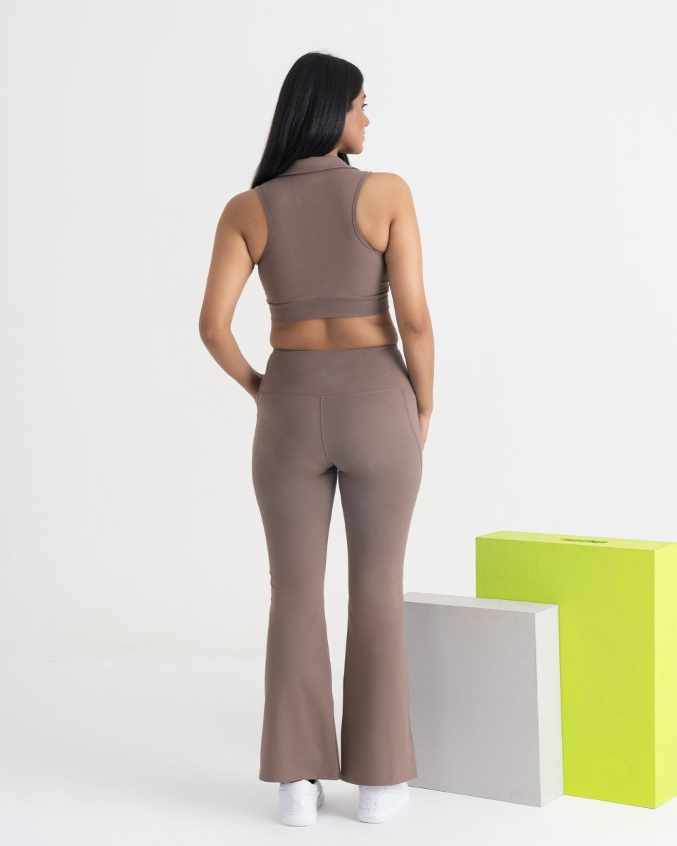 Zen Polo-Neck 2-in-1 Crop Top