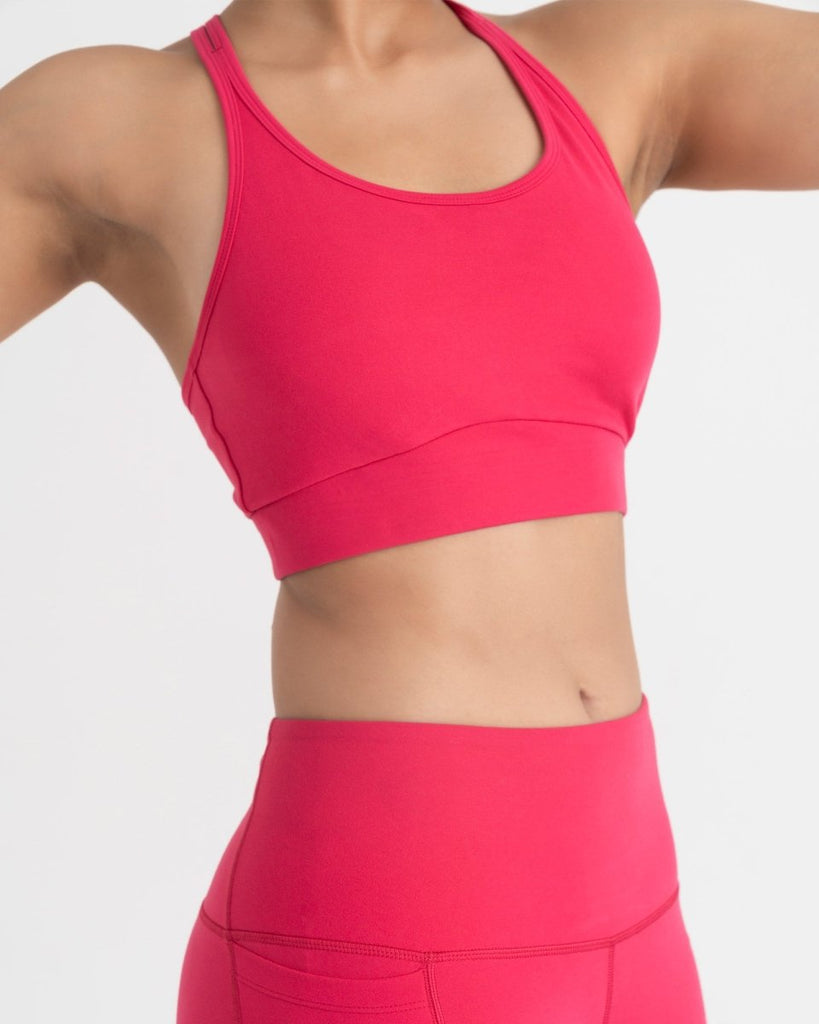 Hunnit Zen Padded Sports Bra - Round Neck Zen Round-Neck Sports Bra