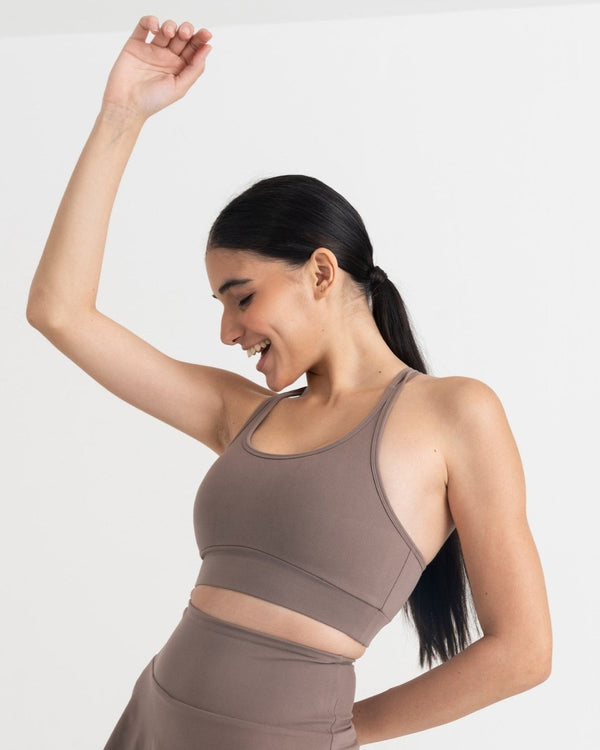 Zen Padded Sports Bra - Round Neck