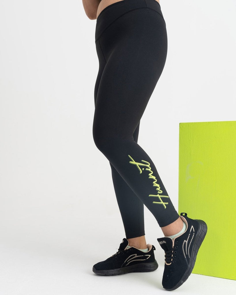 Mikilon Women's Knee Length Leggings High Waisted Yoga Workout