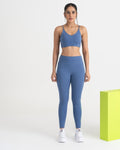 Zen Seamless Leggings and Padded V Neck Sports Bra Co-ord Set