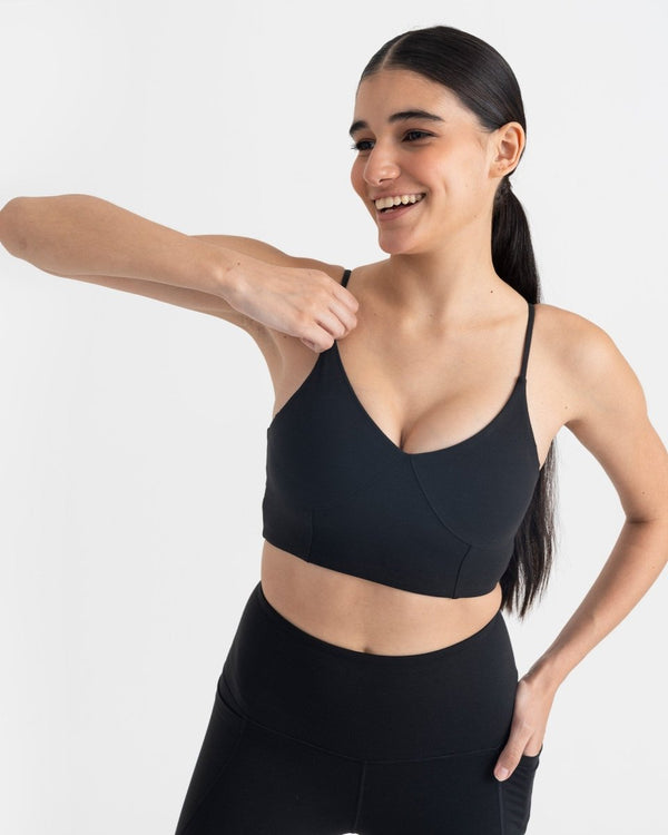 Zen Padded Sports Bra - V Neck