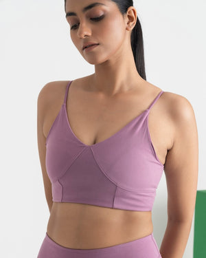 Zen Padded Sports Bra - V Neck