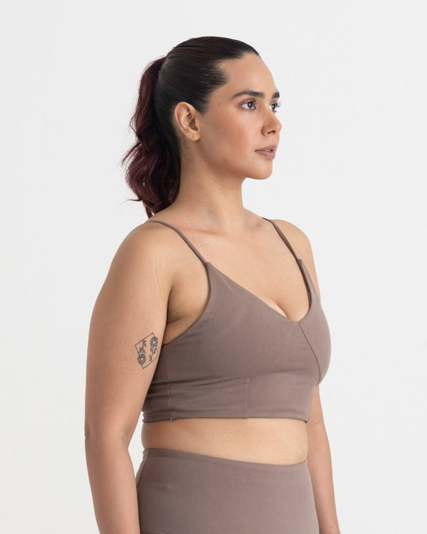 Zen Padded Sports Bra - V Neck