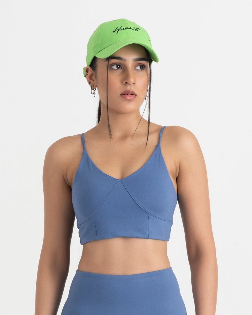 Hunnit Zen Padded Sports Bra - V Neck Zen V-Neck Sports Bra